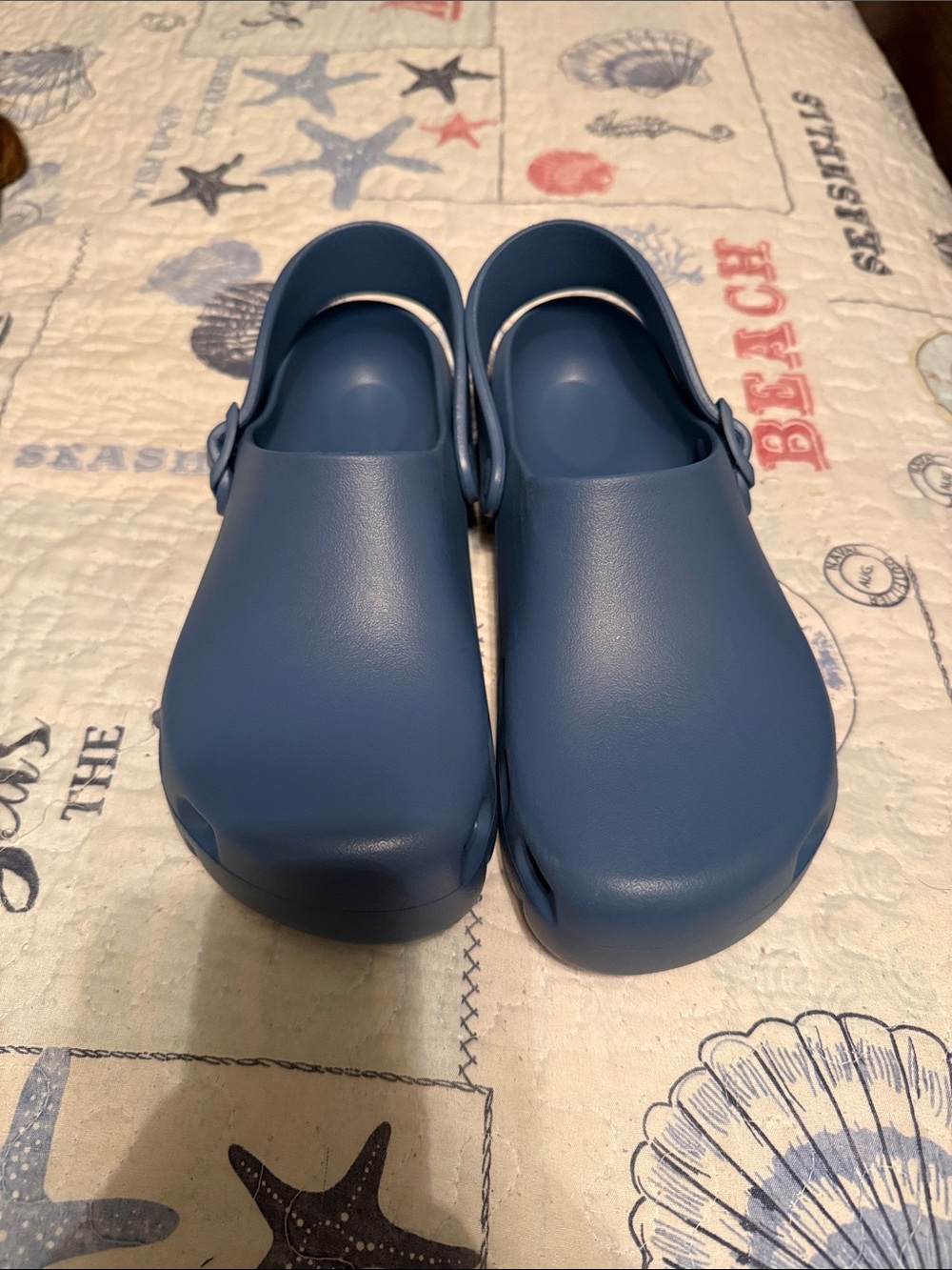Birkenstock blue color clogs
NWOT or box